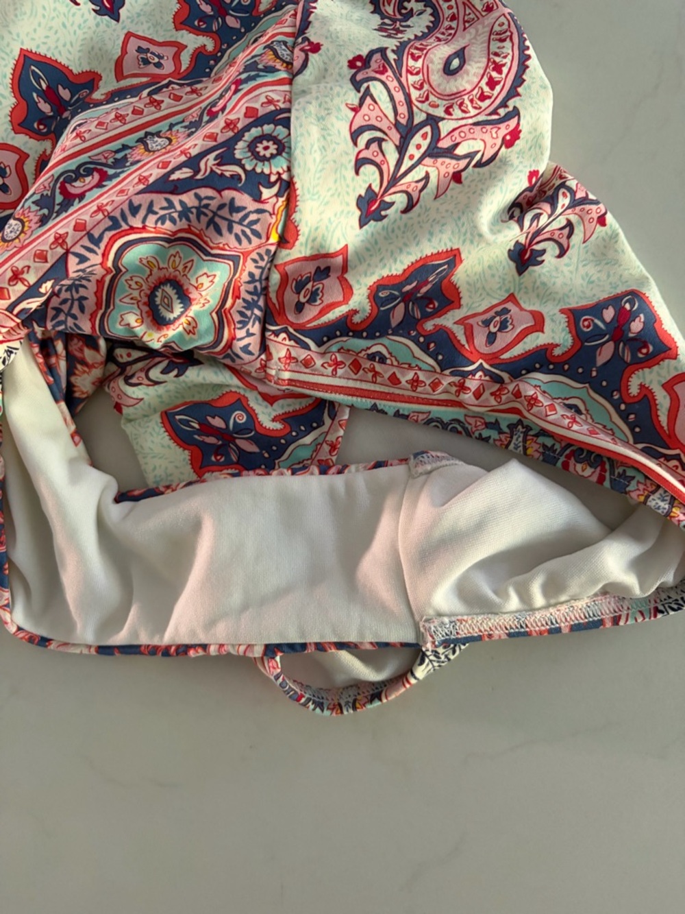 Billabong Paisley Halter One-Piece Swimsuit Medium - Picture 4 of 7